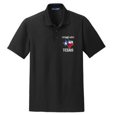 I Stand With Texas Scotus Dry Zone Grid Polo