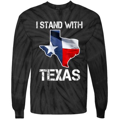 I Stand With Texas Scotus Tie-Dye Long Sleeve Shirt