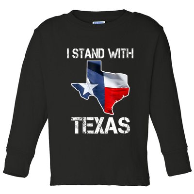 I Stand With Texas Scotus Toddler Long Sleeve Shirt