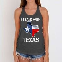 I Stand With Texas Scotus Women's Knotted Racerback Tank