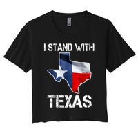 I Stand With Texas Scotus Women's Crop Top Tee