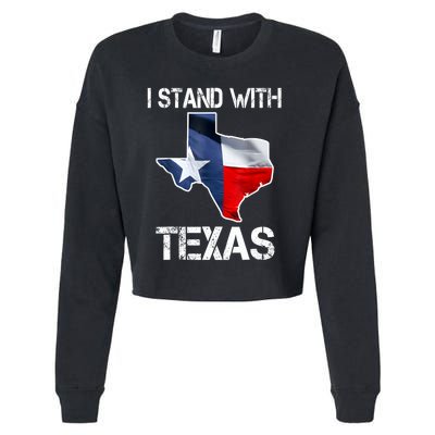 I Stand With Texas Scotus Cropped Pullover Crew