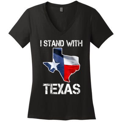 I Stand With Texas Scotus Women's V-Neck T-Shirt