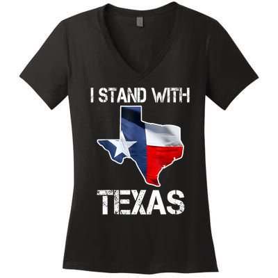 I Stand With Texas Scotus Women's V-Neck T-Shirt