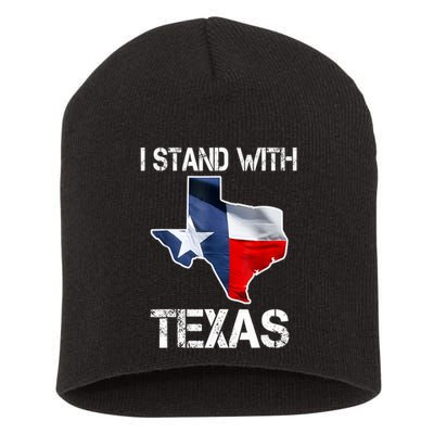 I Stand With Texas Scotus Short Acrylic Beanie