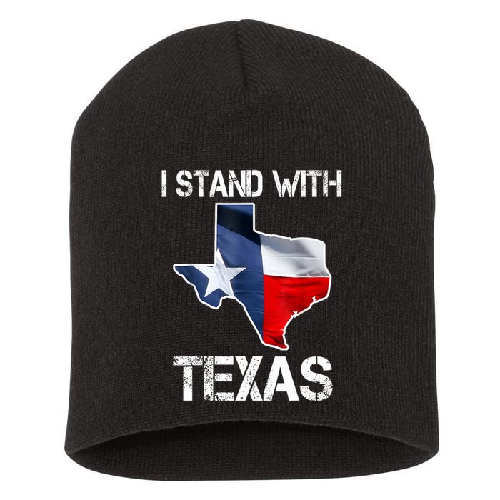I Stand With Texas Scotus Short Acrylic Beanie