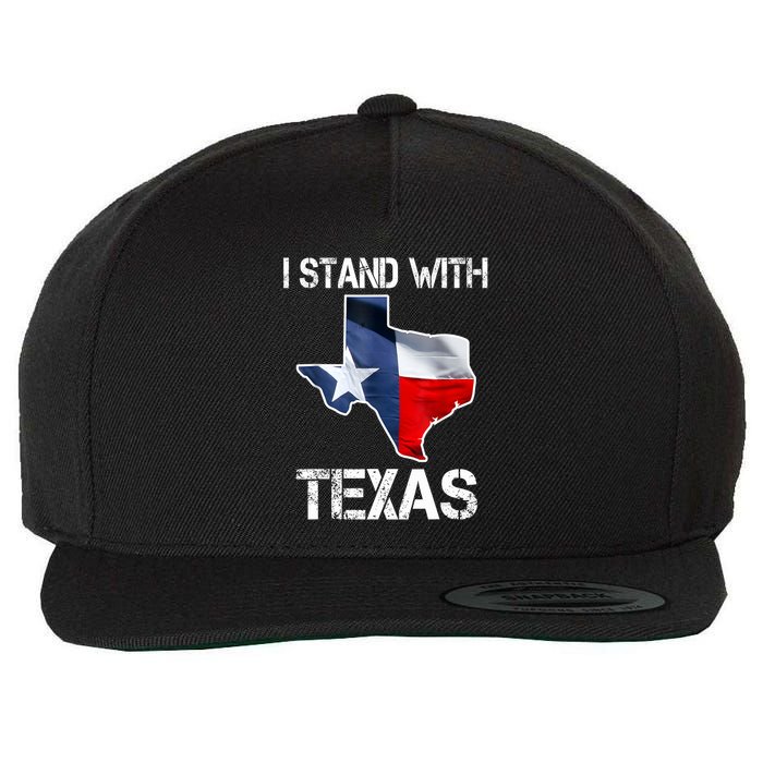 I Stand With Texas Scotus Wool Snapback Cap