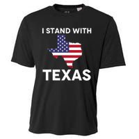 I Stand With Texas Usa Flag Cooling Performance Crew T-Shirt