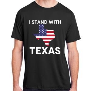 I Stand With Texas Usa Flag Adult ChromaSoft Performance T-Shirt