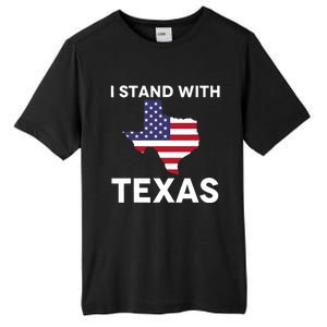 I Stand With Texas Usa Flag Tall Fusion ChromaSoft Performance T-Shirt