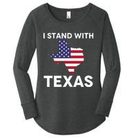 I Stand With Texas Usa Flag Women's Perfect Tri Tunic Long Sleeve Shirt