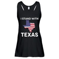 I Stand With Texas Usa Flag Ladies Essential Flowy Tank