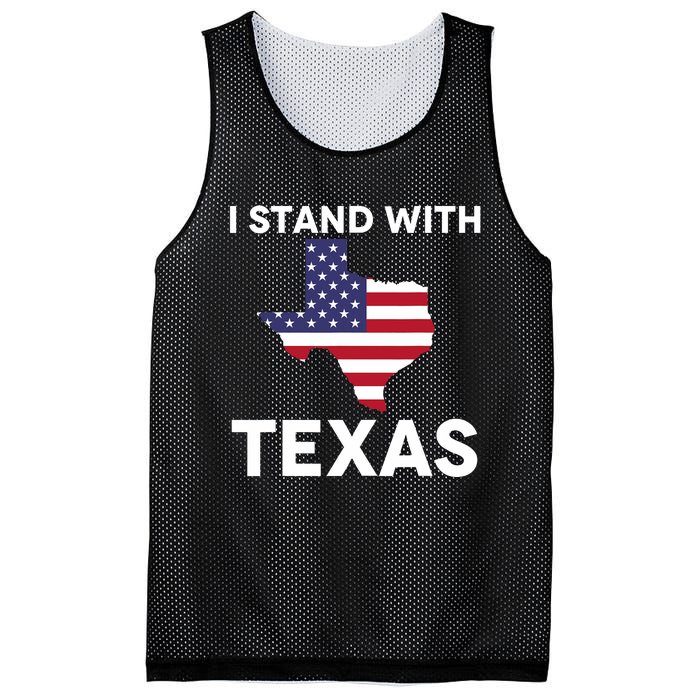 I Stand With Texas Usa Flag Mesh Reversible Basketball Jersey Tank