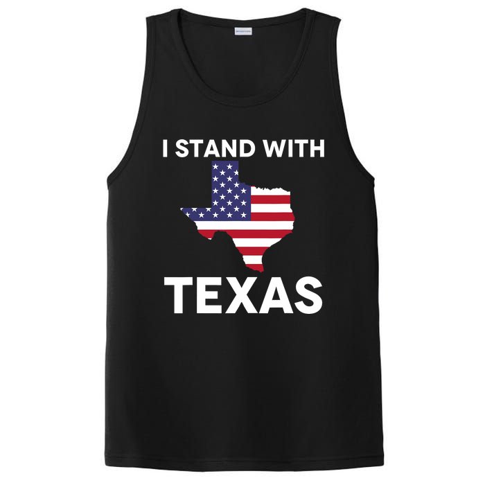 I Stand With Texas Usa Flag PosiCharge Competitor Tank