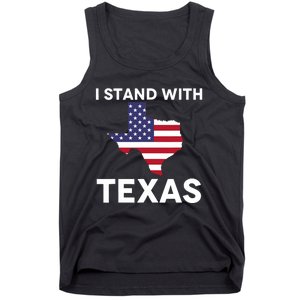 I Stand With Texas Usa Flag Tank Top