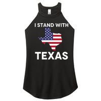 I Stand With Texas Usa Flag Women's Perfect Tri Rocker Tank