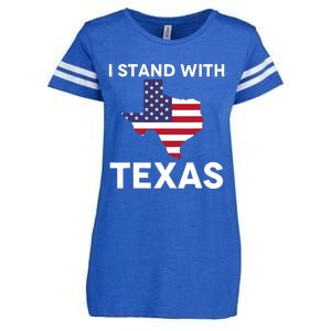 I Stand With Texas Usa Flag Enza Ladies Jersey Football T-Shirt