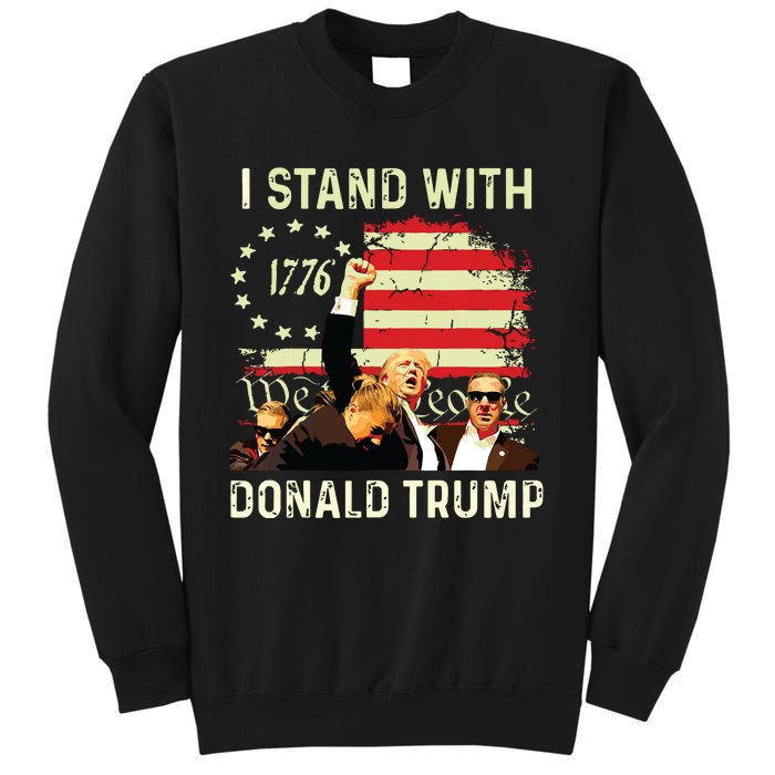 I Stand With Trump Funny Trump 2024 Sweatshirt