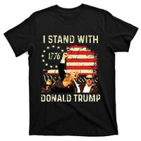 I Stand With Trump Funny Trump 2024 T-Shirt