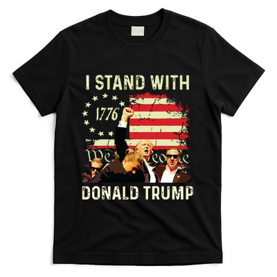 I Stand With Trump Funny Trump 2024 T-Shirt