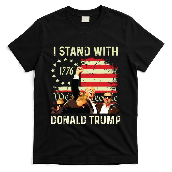 I Stand With Trump Funny Trump 2024 T-Shirt