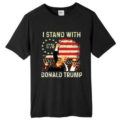 I Stand With Trump Funny Trump 2024 Tall Fusion ChromaSoft Performance T-Shirt