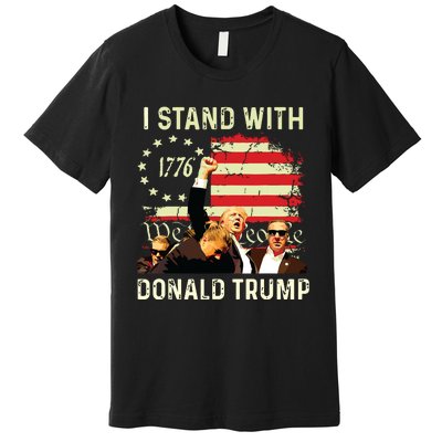 I Stand With Trump Funny Trump 2024 Premium T-Shirt