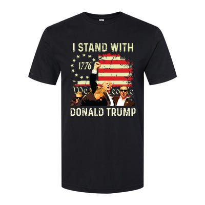 I Stand With Trump Funny Trump 2024 Softstyle CVC T-Shirt