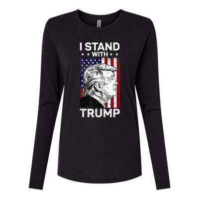 I Stand With Trump2024 Donald Trump 4th Of July Womens Cotton Relaxed Long Sleeve T-Shirt