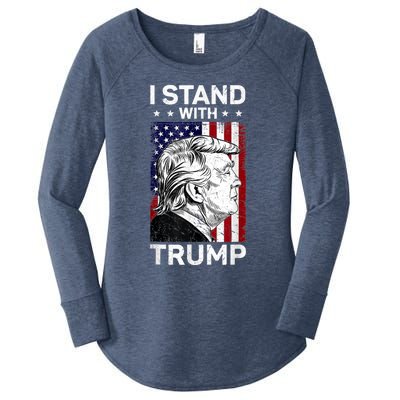 I Stand With Trump2024 Donald Trump 4th Of July Women's Perfect Tri Tunic Long Sleeve Shirt