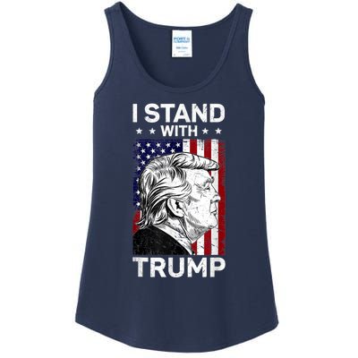 I Stand With Trump2024 Donald Trump 4th Of July Ladies Essential Tank