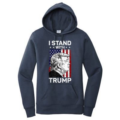 I Stand With Trump2024 Donald Trump 4th Of July Women's Pullover Hoodie