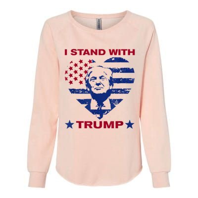 I Stand With Trump 2024 Trump Support Vote Political Womens California Wash Sweatshirt