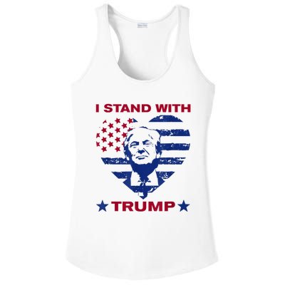 I Stand With Trump 2024 Trump Support Vote Political Ladies PosiCharge Competitor Racerback Tank