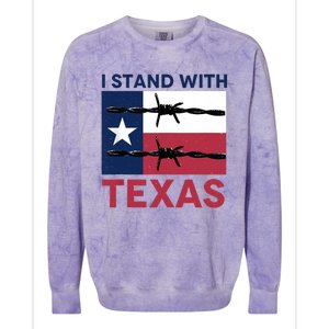 I Stand With Texas Colorblast Crewneck Sweatshirt