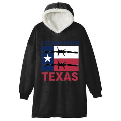 I Stand With Texas Hooded Wearable Blanket