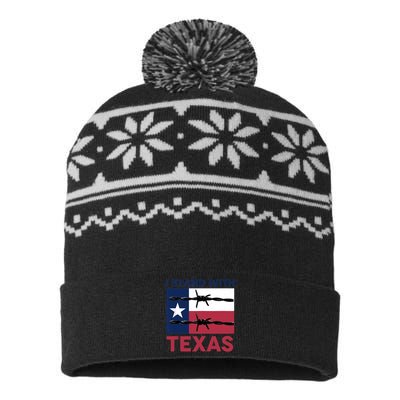 I Stand With Texas USA-Made Snowflake Beanie