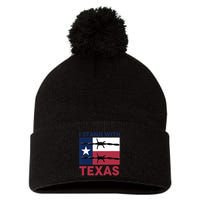 I Stand With Texas Pom Pom 12in Knit Beanie