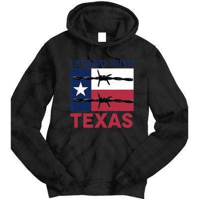 I Stand With Texas Tie Dye Hoodie