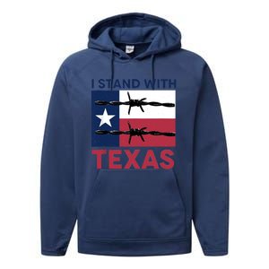 I Stand With Texas Performance Fleece Hoodie