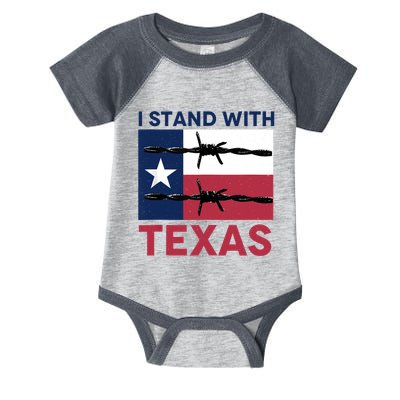 I Stand With Texas Infant Baby Jersey Bodysuit