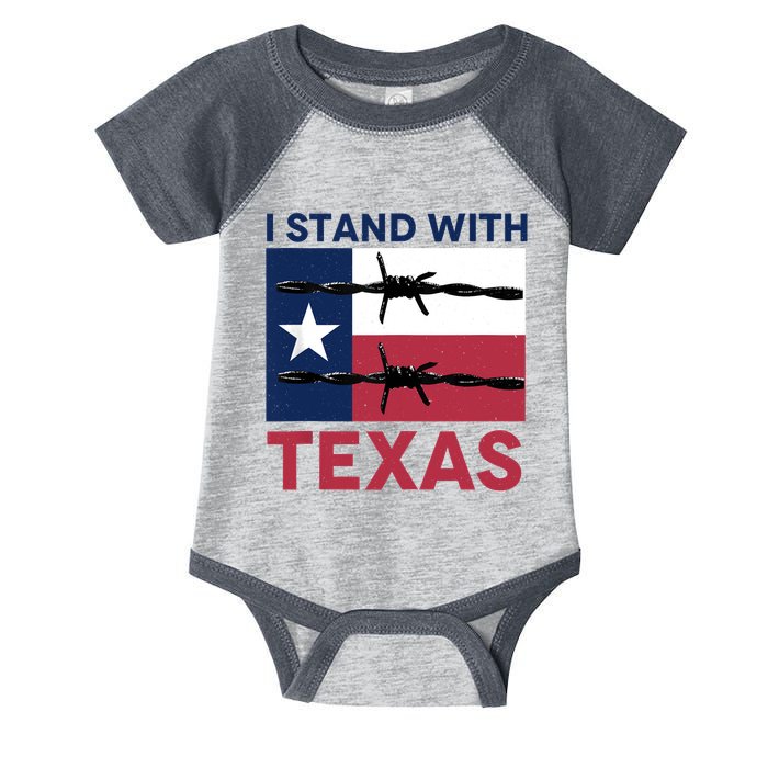 I Stand With Texas Infant Baby Jersey Bodysuit