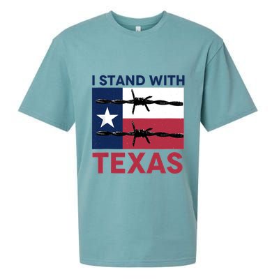 I Stand With Texas Sueded Cloud Jersey T-Shirt
