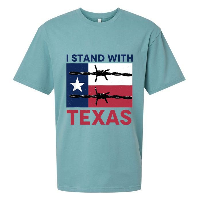 I Stand With Texas Sueded Cloud Jersey T-Shirt