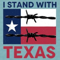 I Stand With Texas Sueded Cloud Jersey T-Shirt