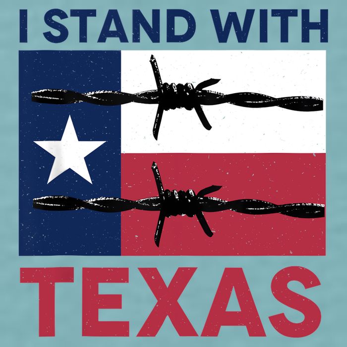 I Stand With Texas Sueded Cloud Jersey T-Shirt