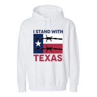 I Stand With Texas Garment-Dyed Fleece Hoodie