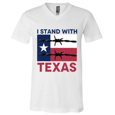 I Stand With Texas V-Neck T-Shirt