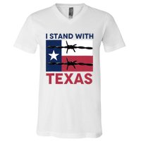 I Stand With Texas V-Neck T-Shirt