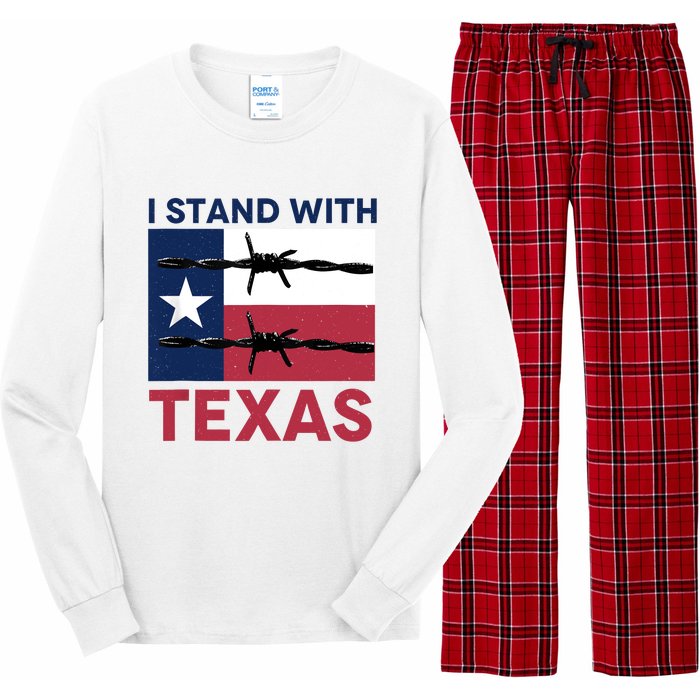 I Stand With Texas Long Sleeve Pajama Set